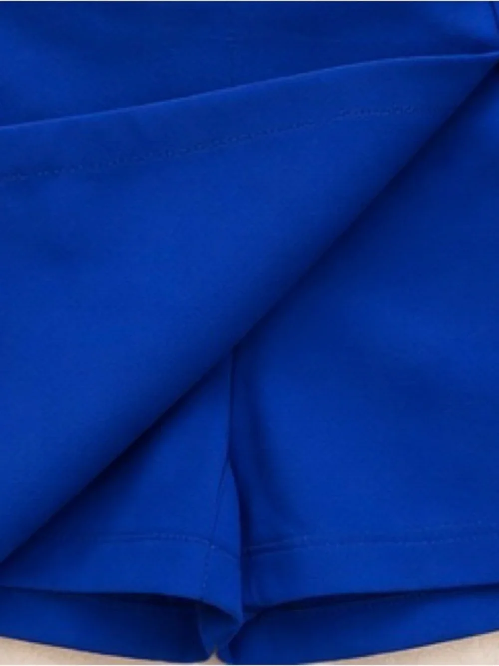 Express Royal Blue Asymmetrical Skort